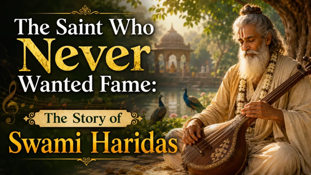 Swami Haridas is a sait who never wanted fame.