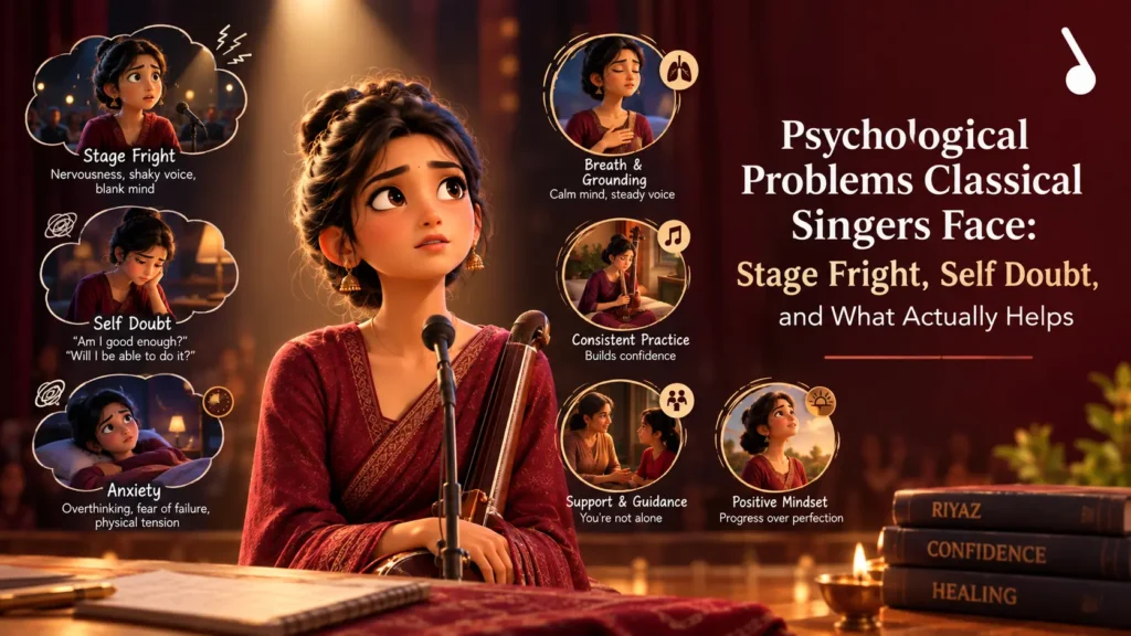 Classical singer facing stage fright, self doubt, and anxiety