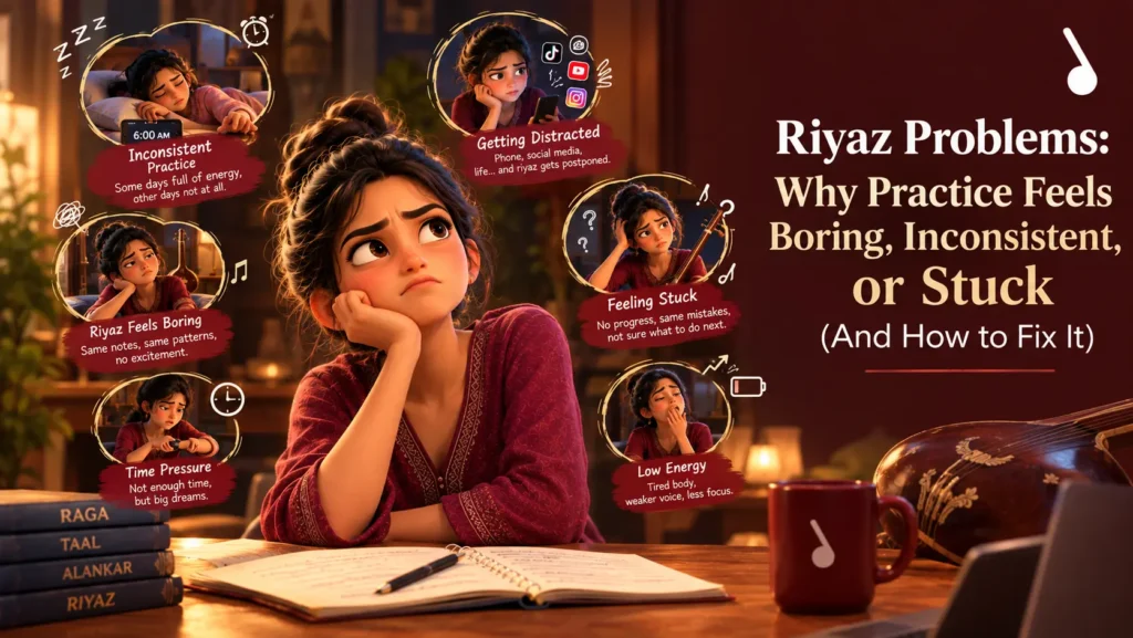 Classical singer struggling with boring, inconsistent, and stuck riyaz practice
